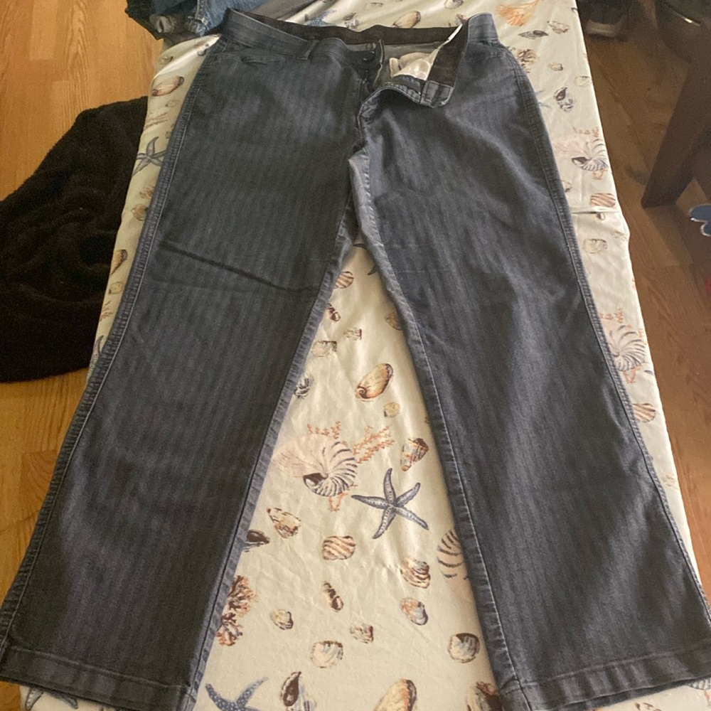 Riders by Lee blue striped dress pants.